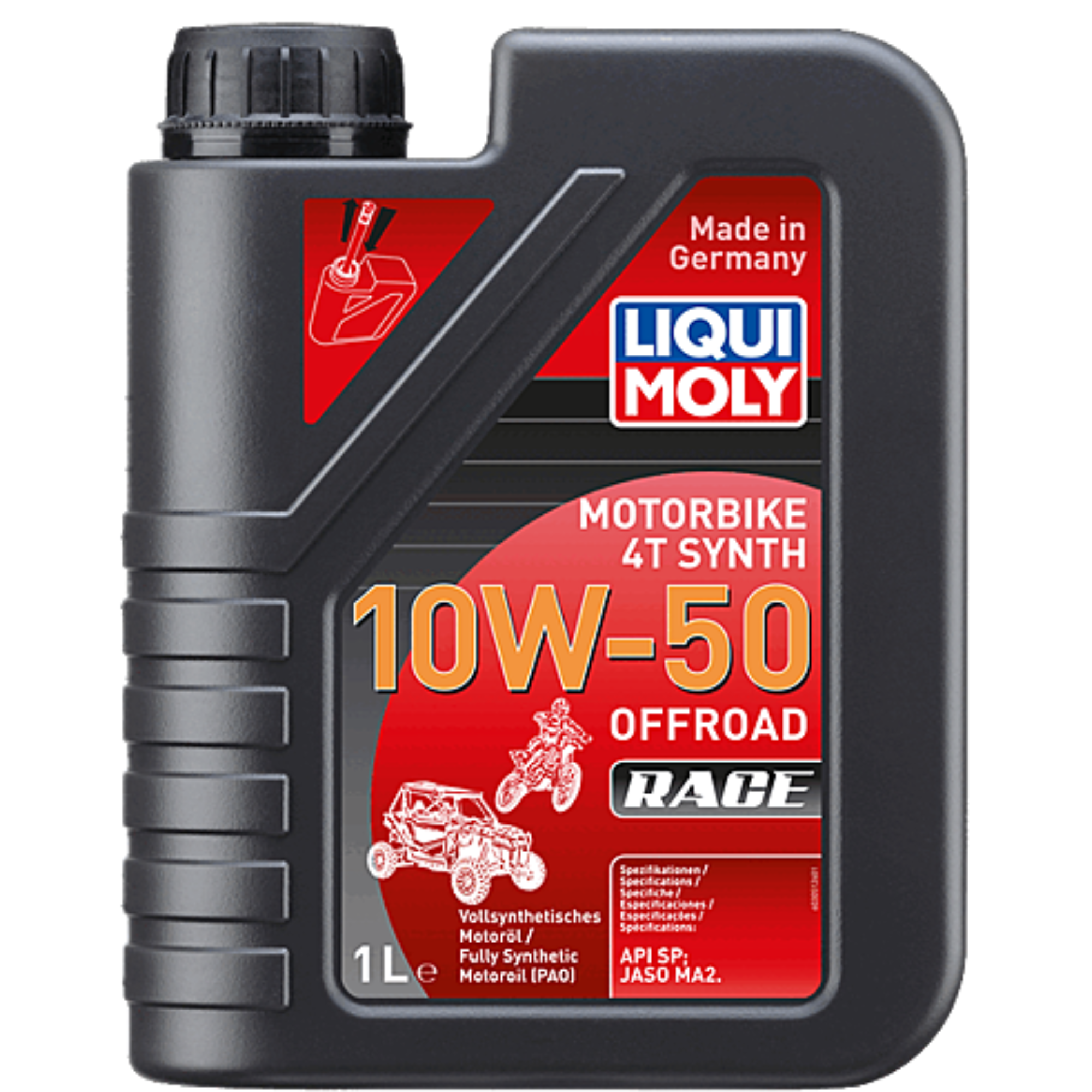LIQUI MOLY Motorbike 4T Synth 10W-50 Fully Synthetic Oil 4 Litres