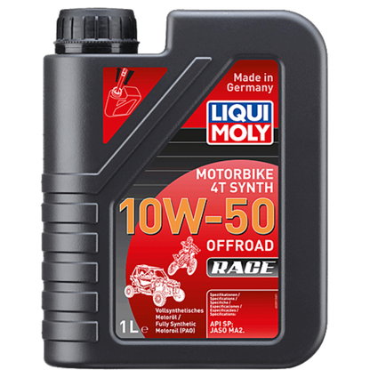 LIQUI MOLY Motorbike 4T Synth 10W-50 Fully Synthetic Oil 4 Litres