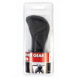 Black leather gear knob, Roadster, ergonomic design, car interior accessory.