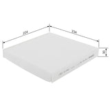 Bosch Cabin Air Pollen Filter 1987432166 - M2166