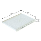 Bosch Cabin Air Pollen Filter 1987432215 - M2215
