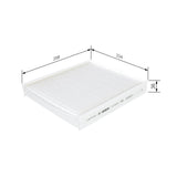 Bosch Cabin Air Pollen Filter 1987435002 - M5002