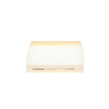 1987435005 - M5005,"Bosch Cabin Air Pollen Filter model 1987435005 (M5005), rectangular automotive air filter with pleated white filtration material and black frame, designed to remove pollen, dust, and other airborne particles from vehicle interiors."