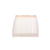 1987435082 - M5082,"Bosch Cabin Air Pollen Filter model 1987435082 (M5082), rectangular automotive air filter with pleated white filtration material and black frame, designed to remove pollen, dust, and other airborne particles from vehicle interiors."