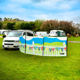 Maypole 3 Panel Poled Windbreak 'Summer Days’