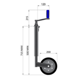 Maypole Heavy Duty Smooth Jockey Wheel 42mm 400kg MP9723