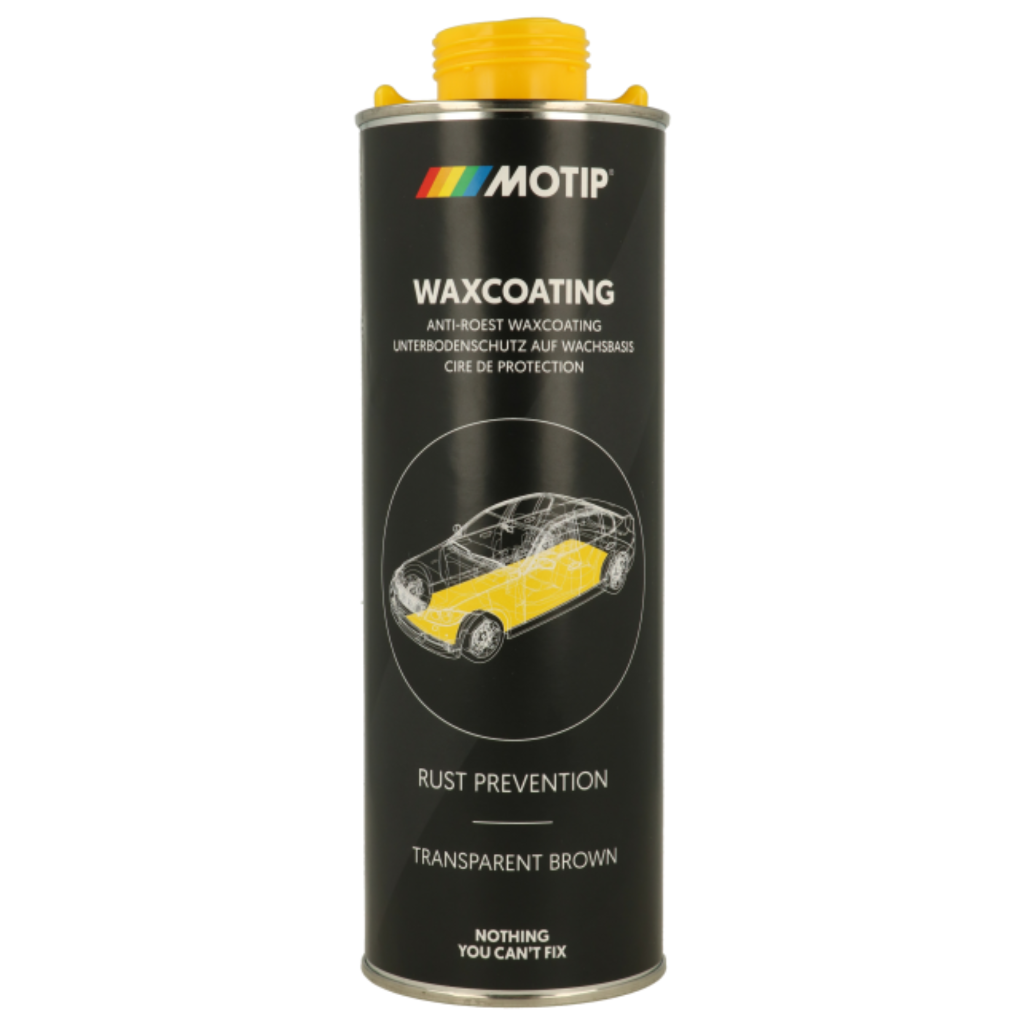 Motip Car-Underbody Wax Coating Transparent Brown 1 Litre