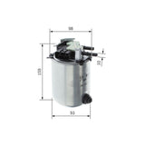 Bosch Fuel Filter F026402288 - N2288
