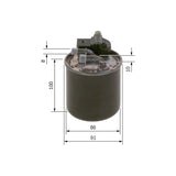Bosch Fuel Filter F026402836 - N2836