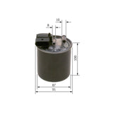 Bosch Fuel Filter F026402842 - N2842