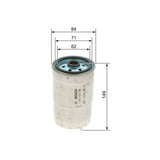 Bosch Fuel Filter 1457434106 - N4106