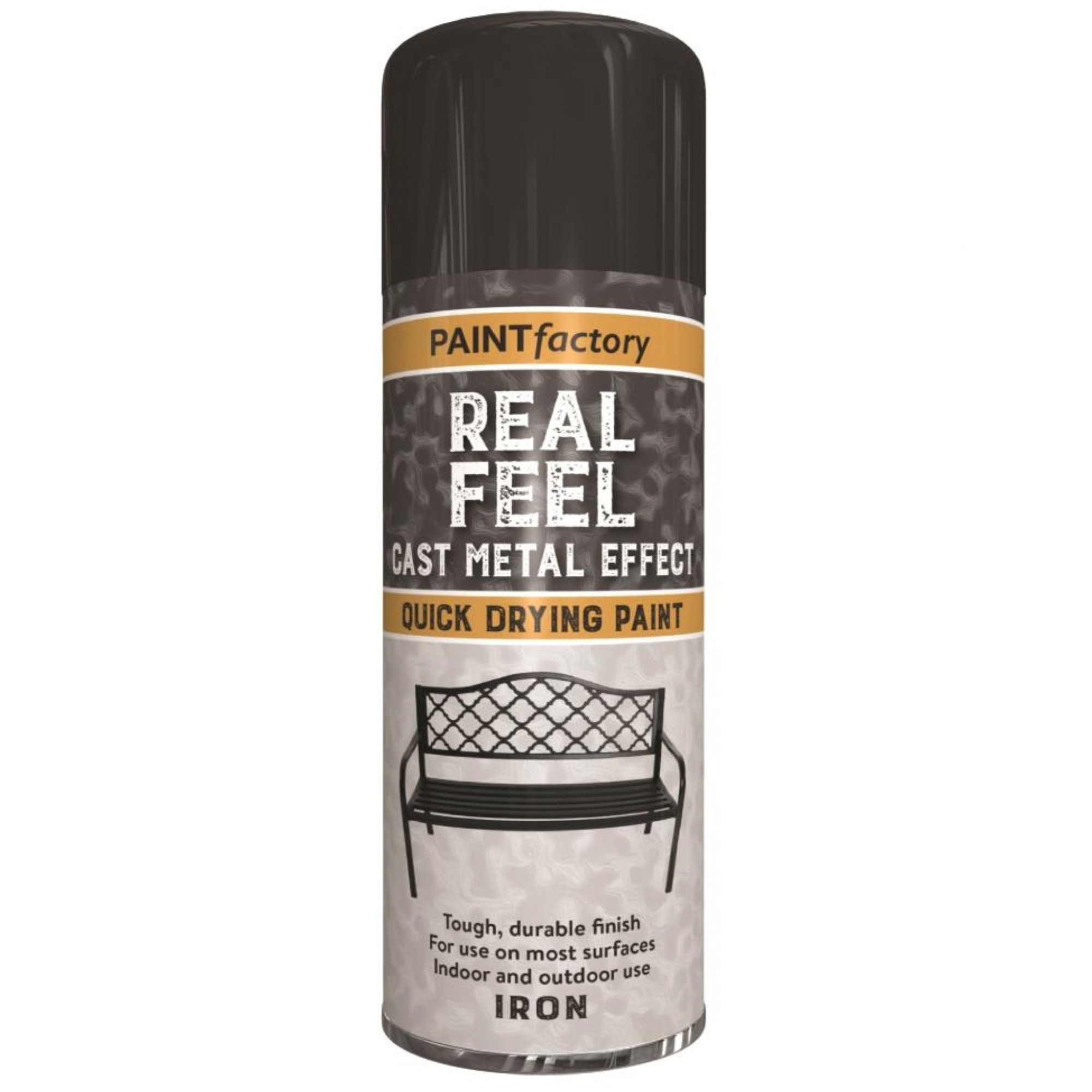 PaintFactory Real Feel Cast Iron Effect Quick Drying Spray Paint 400ml