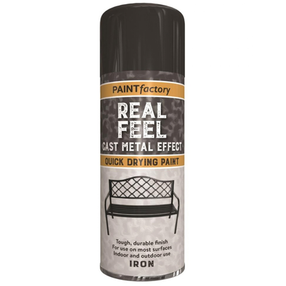 PaintFactory Real Feel Cast Iron Effect Quick Drying Spray Paint 400ml