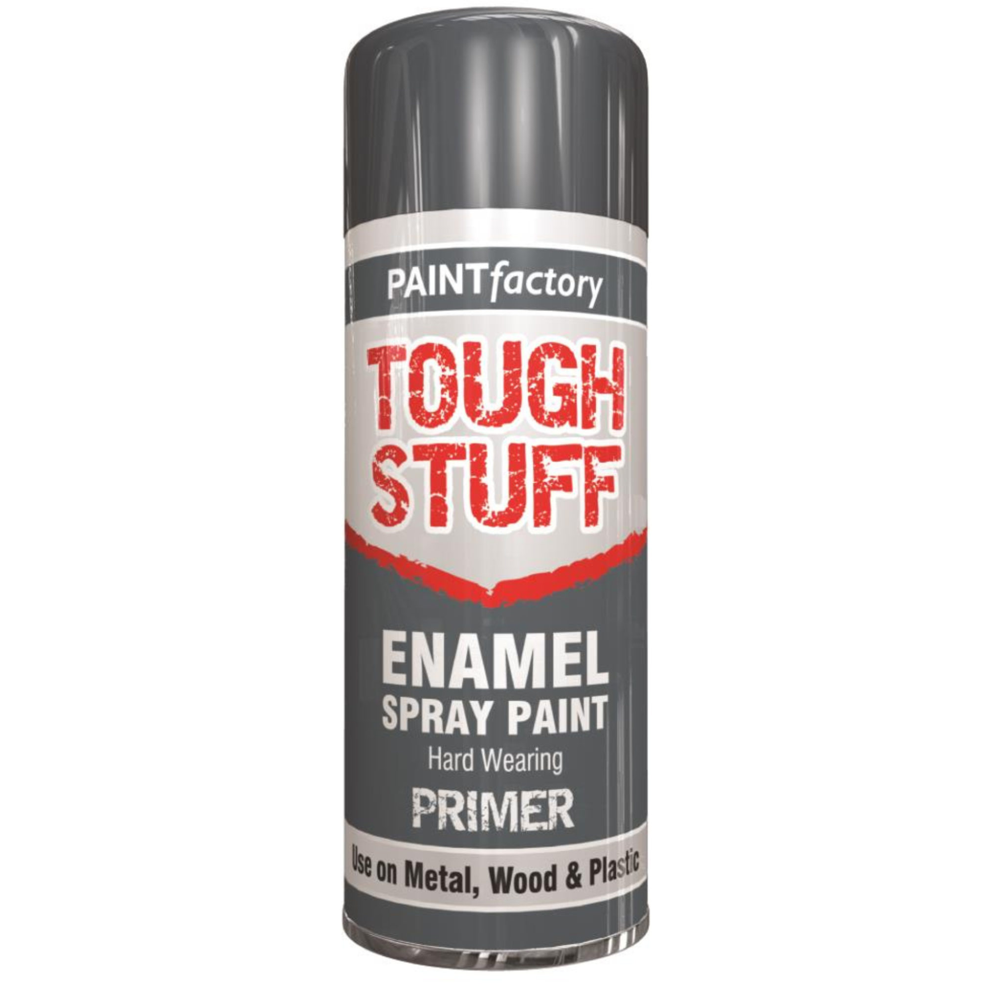 PaintFactory Tough Stuff Enamel Spray Paint Grey Primer 400ml