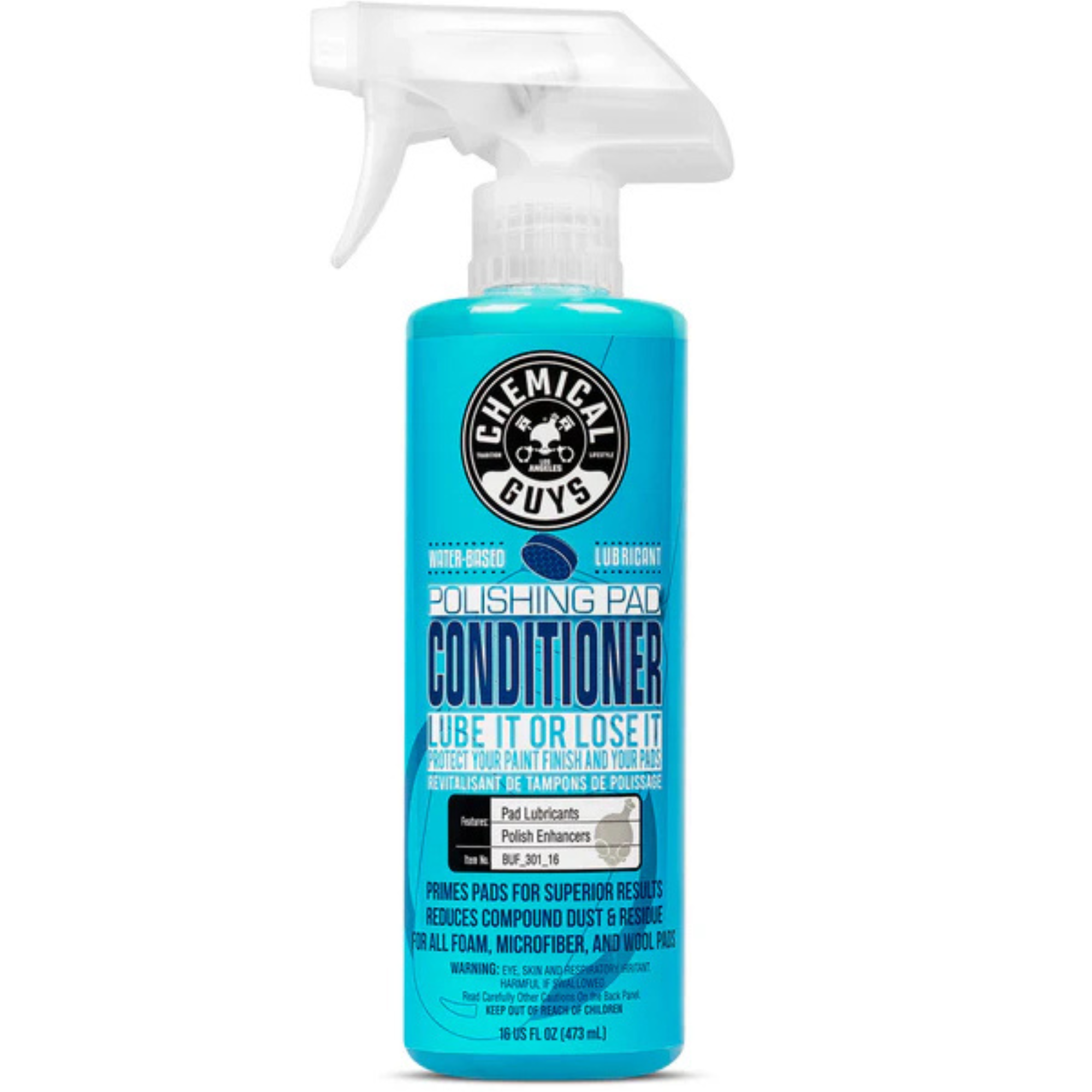 Bottle of Polishing and Buffing Pad Conditioner, 16-fluid-ounce size, designed for cleaning and restoring polishing pads