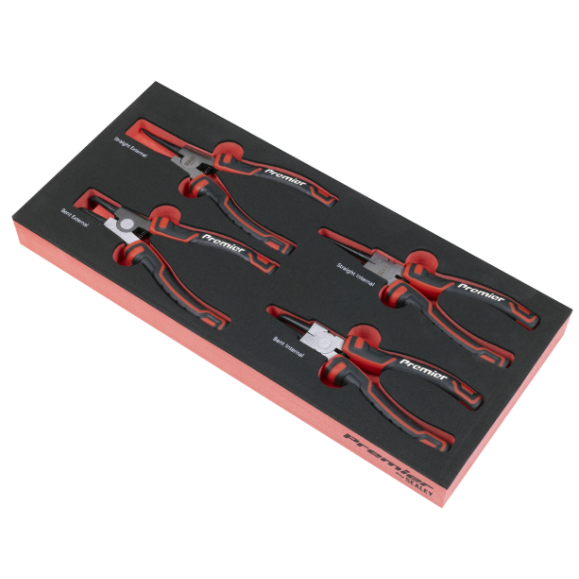 Premier Circlip Pliers Set with Tool Tray 4pc