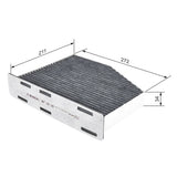 Bosch Cabin Air Pollen Filter 1987432597 - R2597