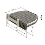 Bosch Cabin Air Pollen Filter 1987435001 - R5001