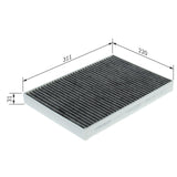 Bosch Cabin Air Pollen Filter 1987435560 - R5560