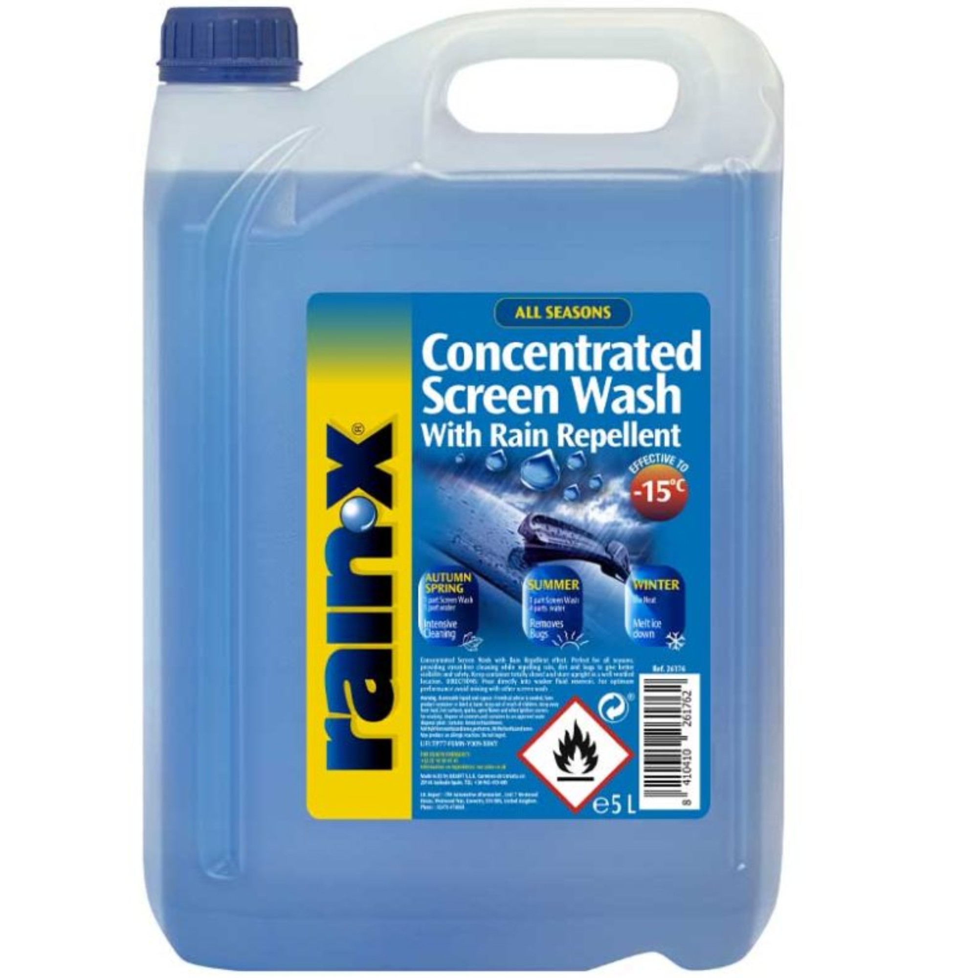 Rain-X Concentrated Screen Wash with Rain Repellent -15°C 5 L