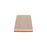 F026400055,S0055,Bosch air filter F026400055 S0055, rectangular automotive engine air filter with pleated paper element and black plastic frame