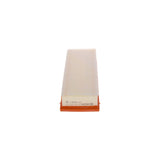 F026400157,S0157,Bosch air filter F026400157 S0157, rectangular automotive engine air filter with pleated paper element and black plastic frame