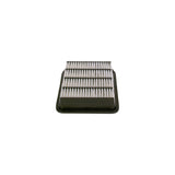 F026400165,S0165,Bosch air filter F026400165 S0165, rectangular automotive engine air filter with pleated paper element and black plastic frame