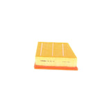 F026400592,S0592,Bosch air filter F026400592 S0592, rectangular automotive engine air filter with pleated paper element and black plastic frame