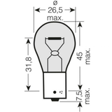SIMPLY AUTO 581 12V 21W PY21W Amber Indicator Bulbs BAU15S (Pack Of 10)