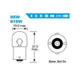 SIMPLY 207 R5W Car Side & Tail Light Bulb