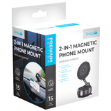 SIMPLY 2 In 1 Magnetic Phone Holder With Wireless Charger