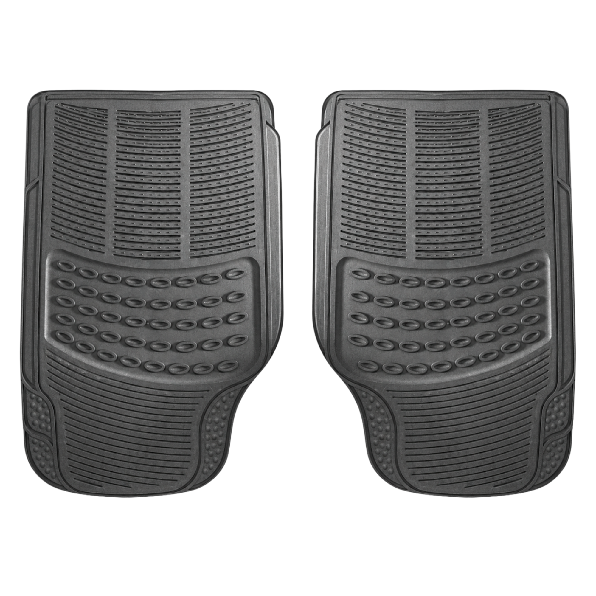SIMPLY 2 Piece Front Ambassador Car Mats - Black PVC