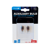 SIMPLY 501 W5W Chrome Side Light Bulb (Twin Pack)