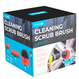 Simply Auto 4 Piece Scrub Brush Cleaning Kit