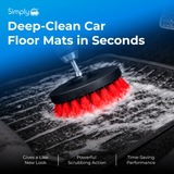 Simply Auto 4 Piece Scrub Brush Cleaning Kit