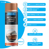 Simply Auto 500ML Metallic Bronze Spray Paint