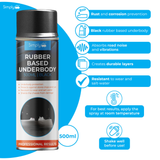 Simply Auto Black Underbody Spray 500ML