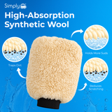 SIMPLY Acrylic Wool Wash Mitt 29x20cm