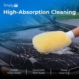 SIMPLY Synthetic Wool Wash Mitt 26x19cm