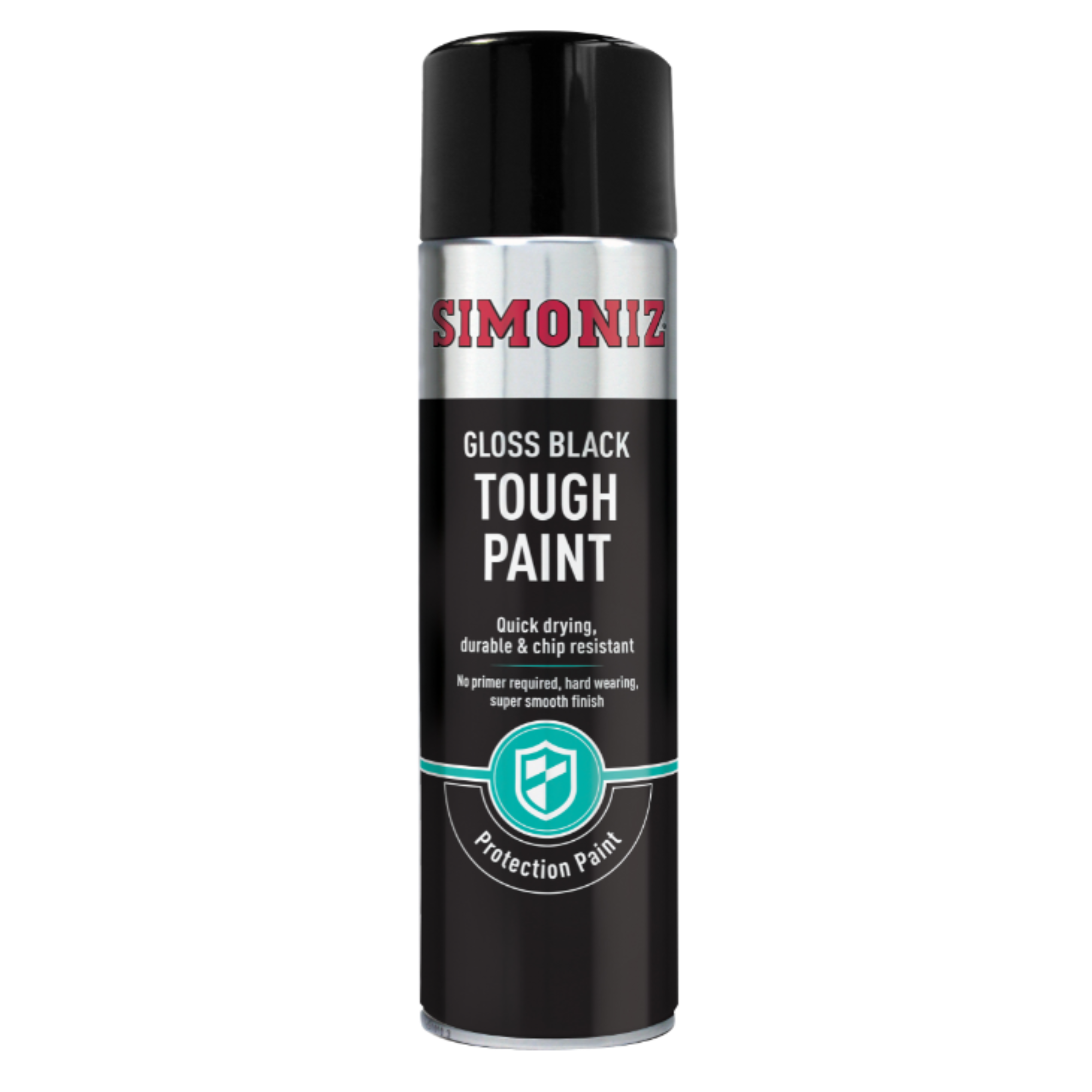 Simoniz Gloss Black Tough Car Spray Paint 500ml