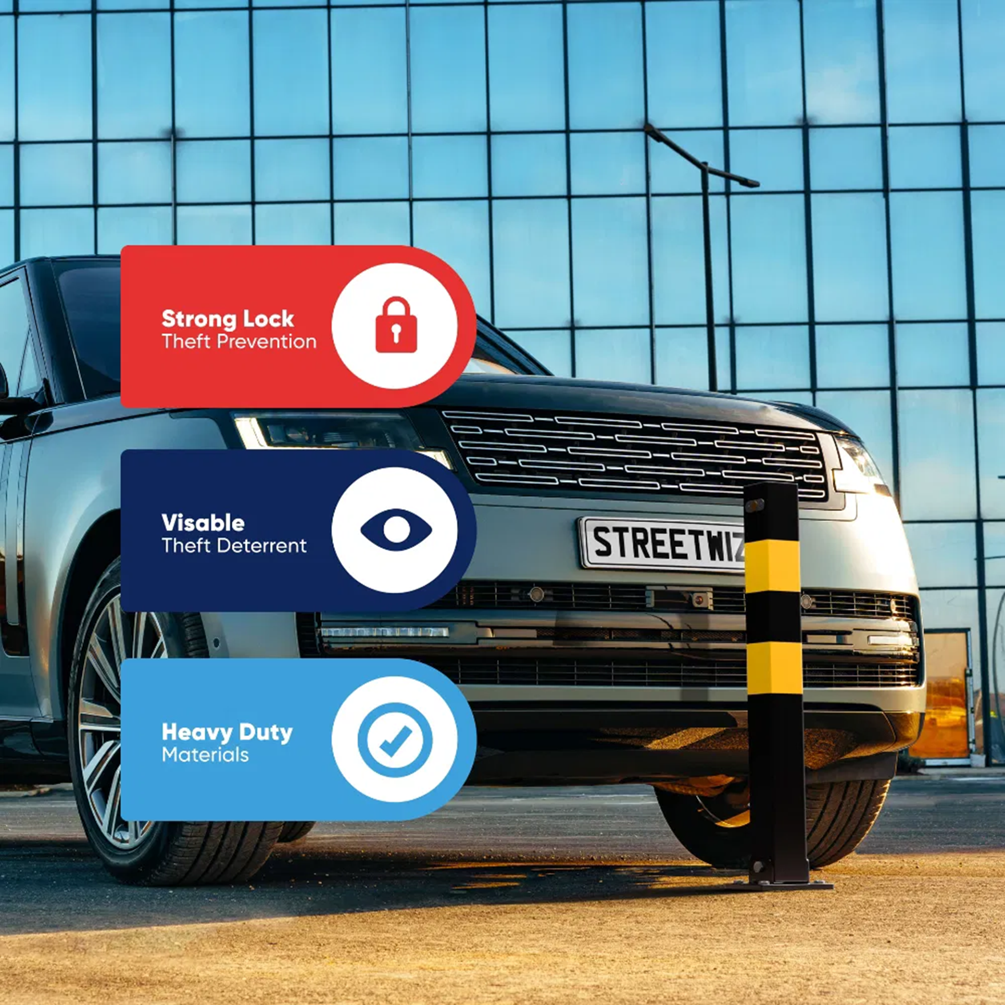 Heavy Duty Folding Parking Post