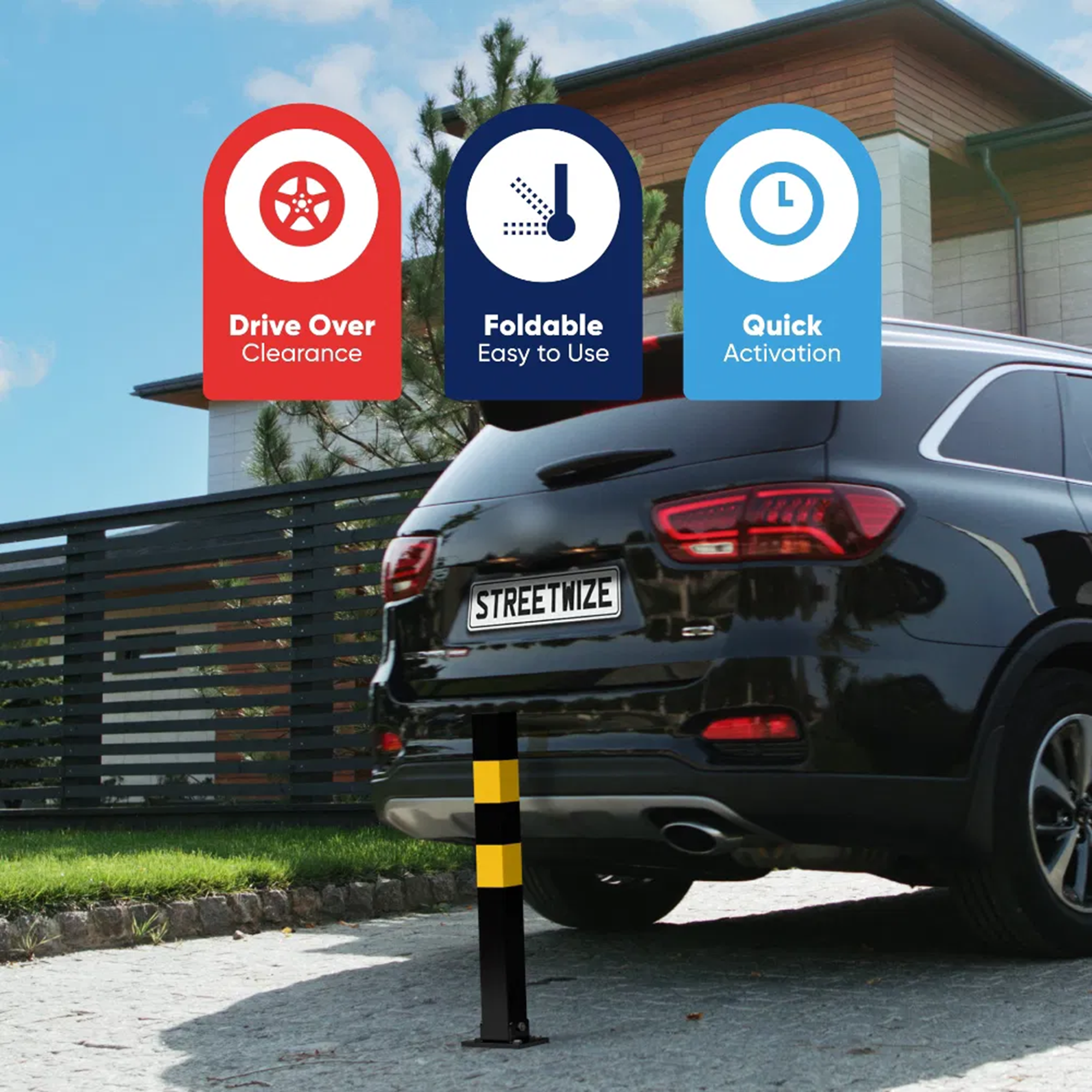 Heavy Duty Folding Parking Post