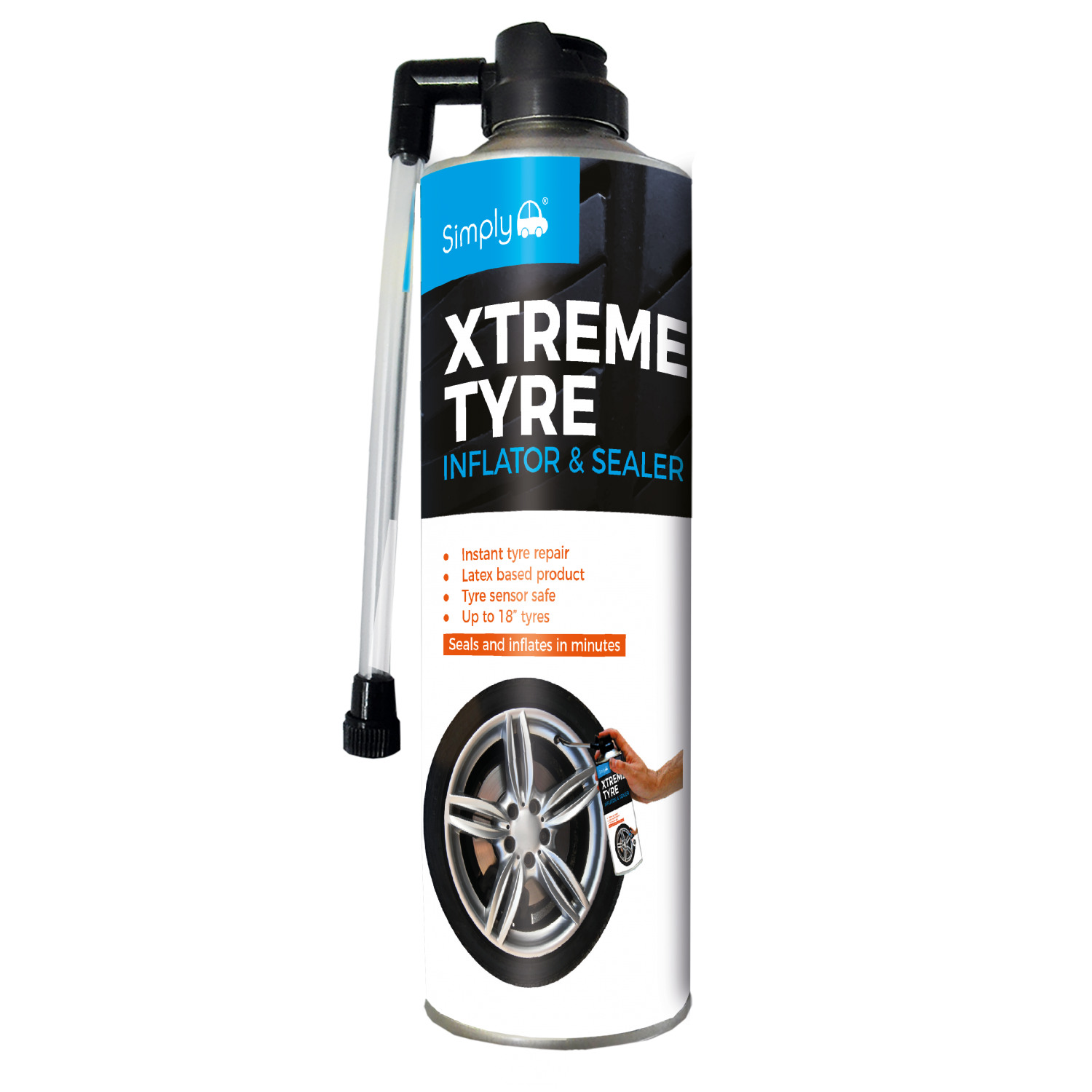 Simply Xtreme Tyre Inflator & Sealer 500ml