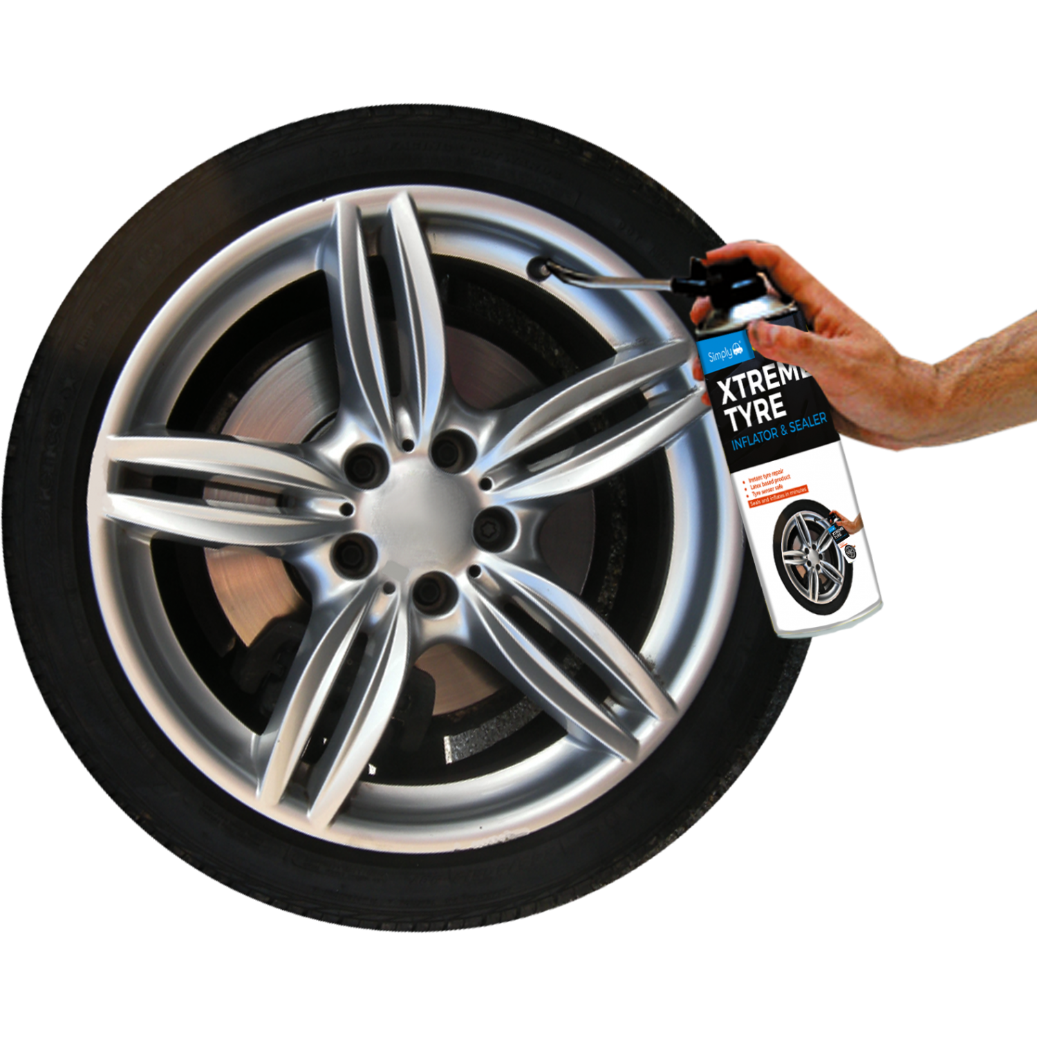 Simply Xtreme Tyre Inflator & Sealer 500ml
