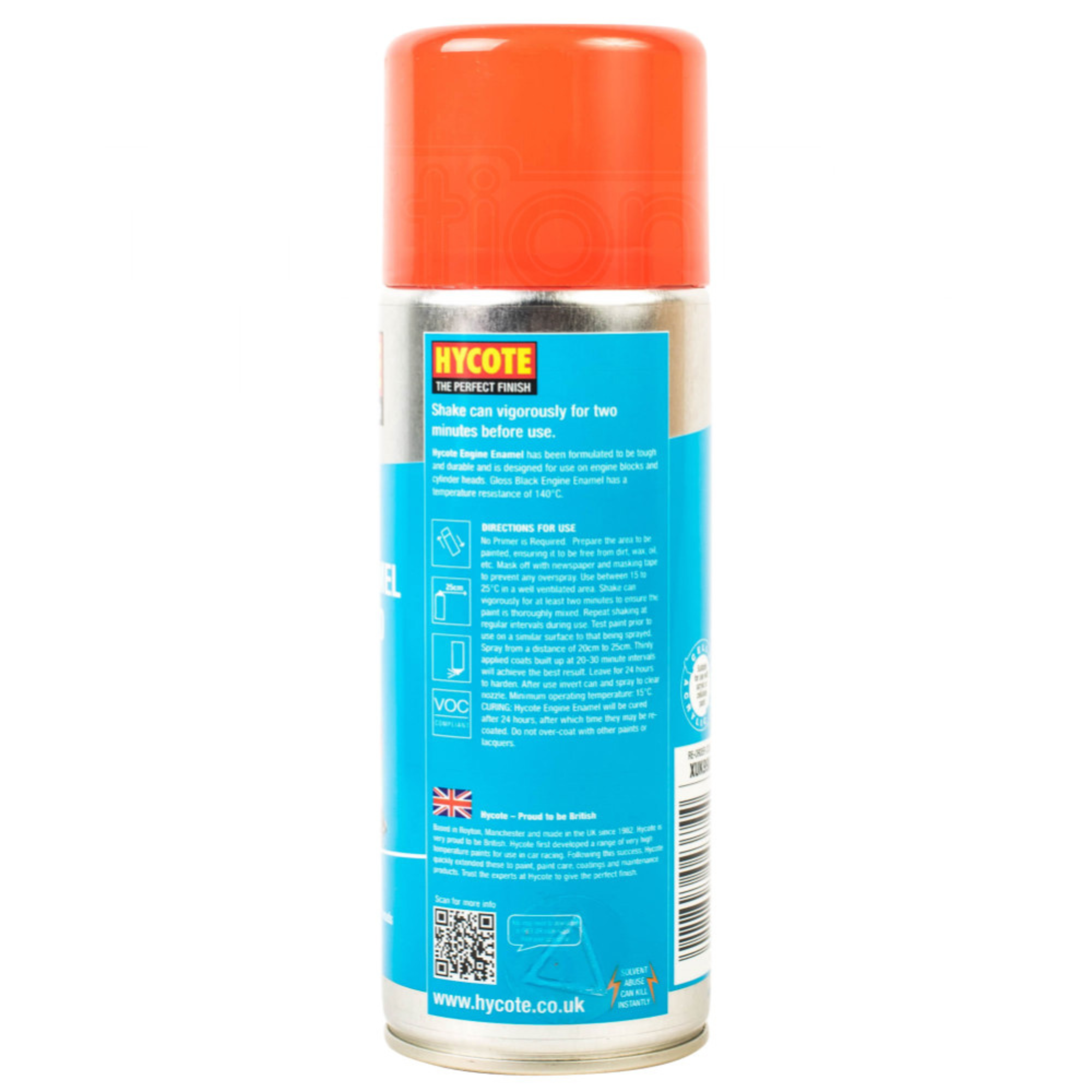 Hycote Engine Enamel Gloss Red Spray Paint 400ml