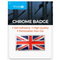Simply Adhesive England Flag Chrome Badge
