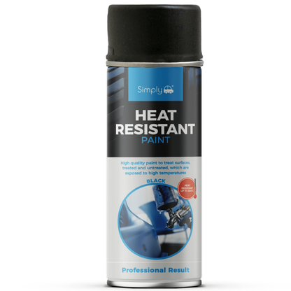 Simply Auto Black Heat Resistant Spray Paint 400ml