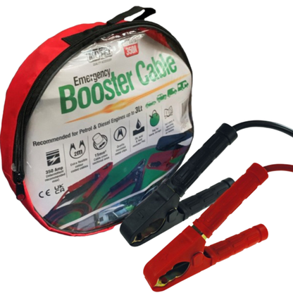 2m 15mm² jumper cables, heavy-duty car battery emergency starter cables.