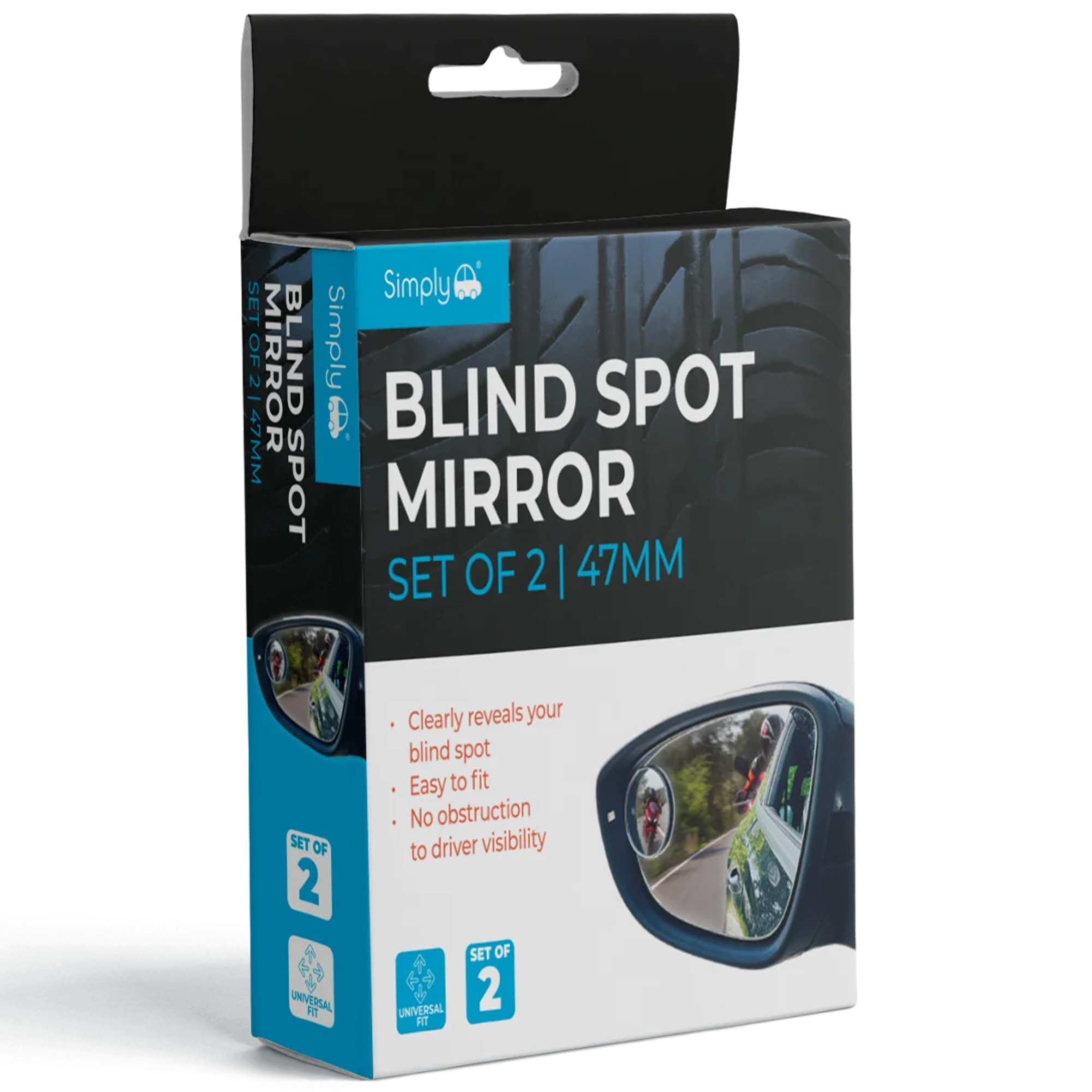 Simply Blind Spot Mirror 47mm Set of 2