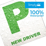 Simply 2x Fully Magnetic P Plates; easily attachable car learner plates for provisional drivers